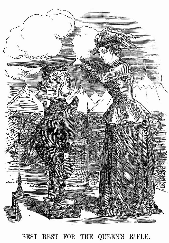 ‘Best Rest for the Queen’s Rifle’, Punch, 5 June 1860.