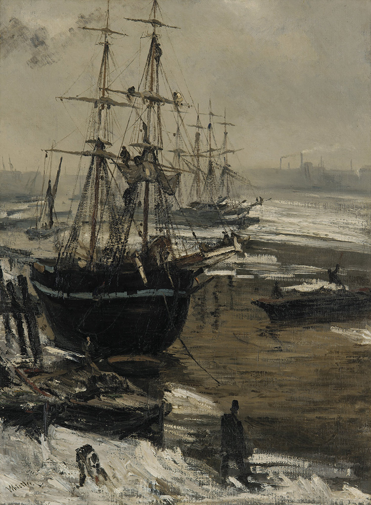 The Thames in Ice, James Abbott McNeill Whistler, 1860.