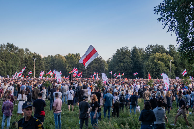 Rally in support of Svetlana Tikhanovskaya, 30 July 2020, Minsk.