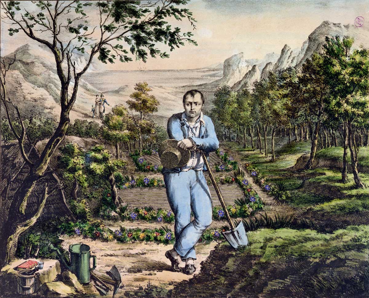 The Gardener of St Helena, French, 19th century © Bridgeman Images.