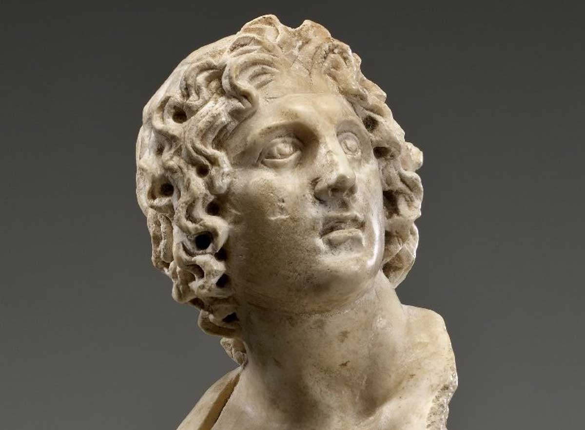 Alexander the Great, 100 B.C.E. – 100 C.E. marble. Brooklyn Museum/Wiki Commons.