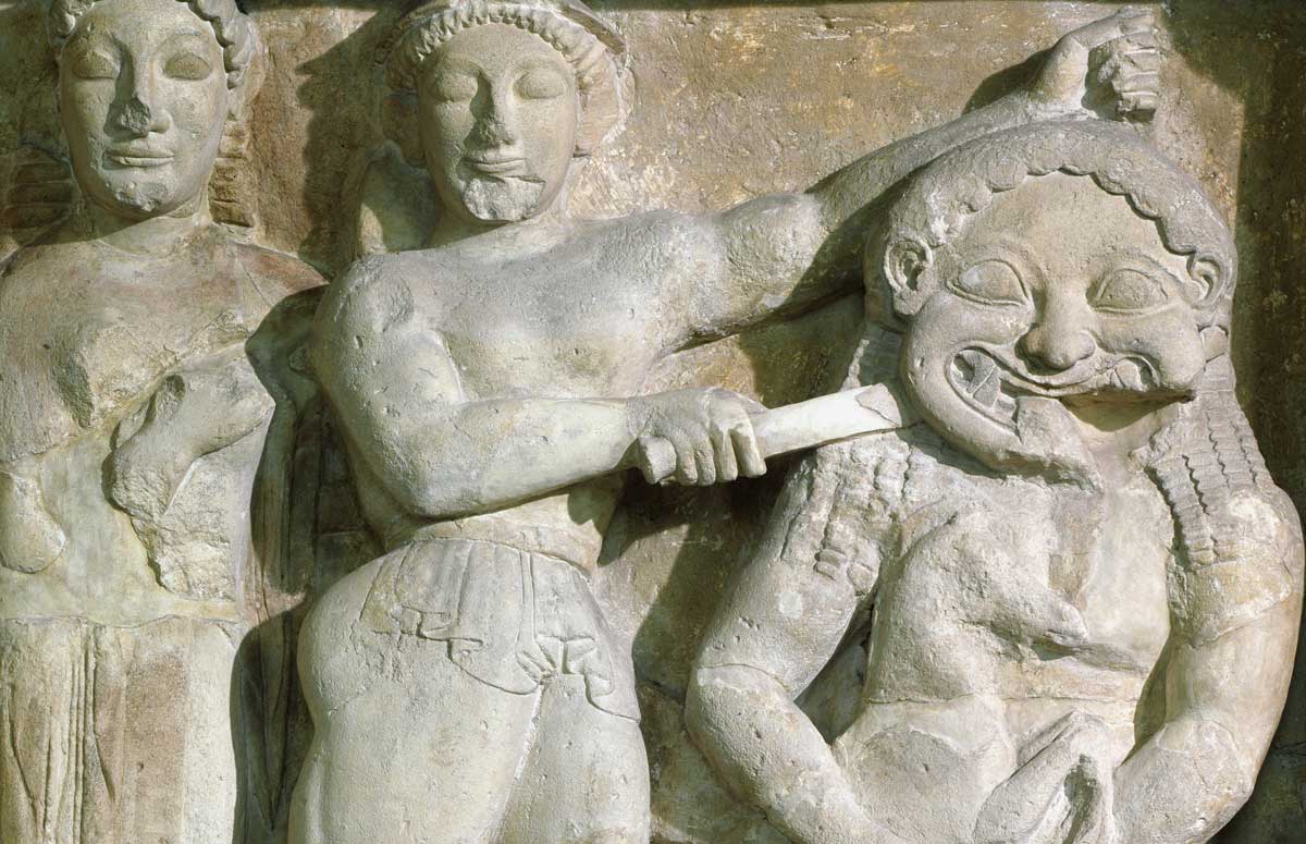 Perseus beheading Medusa, Selinous, Sicily © Luisa Ricciarini/Bridgeman Images. 