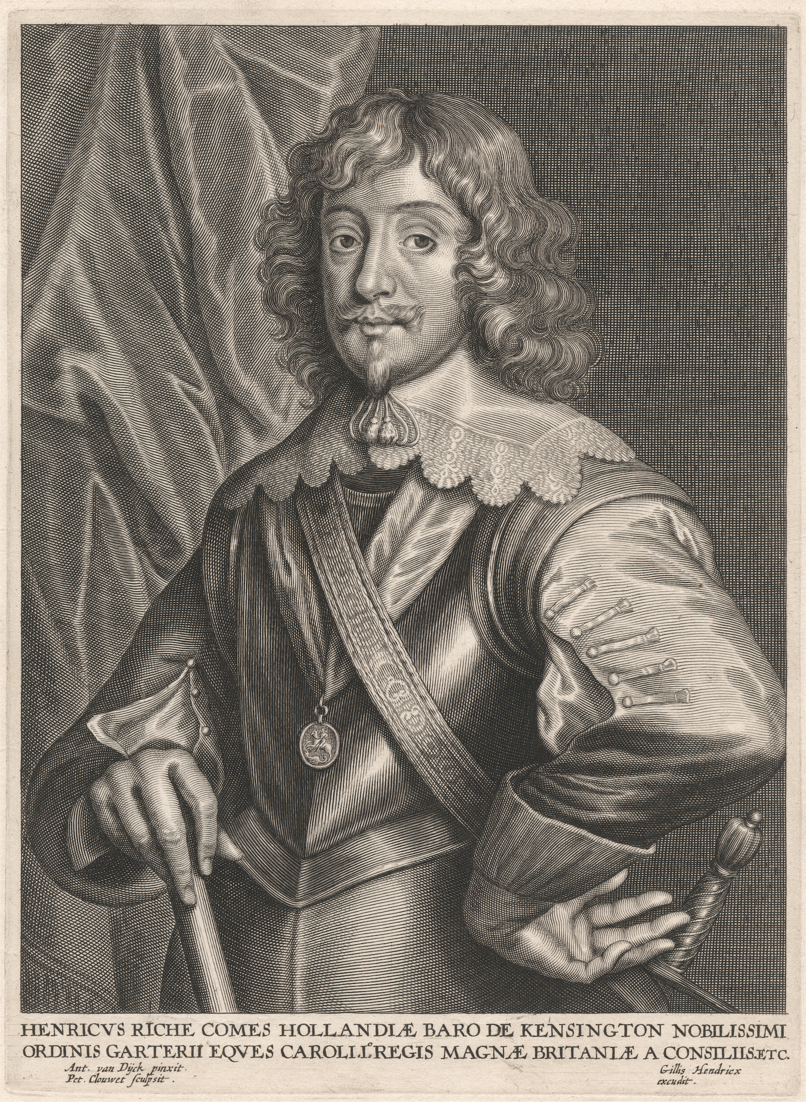 Henry Rich, 1st earl of Holland, c. 1635. Rich commanded the Royalist forces at the Battle of Surbiton, 1648. Yale Center for British Art, Paul Mellon Collection. Public Domain.