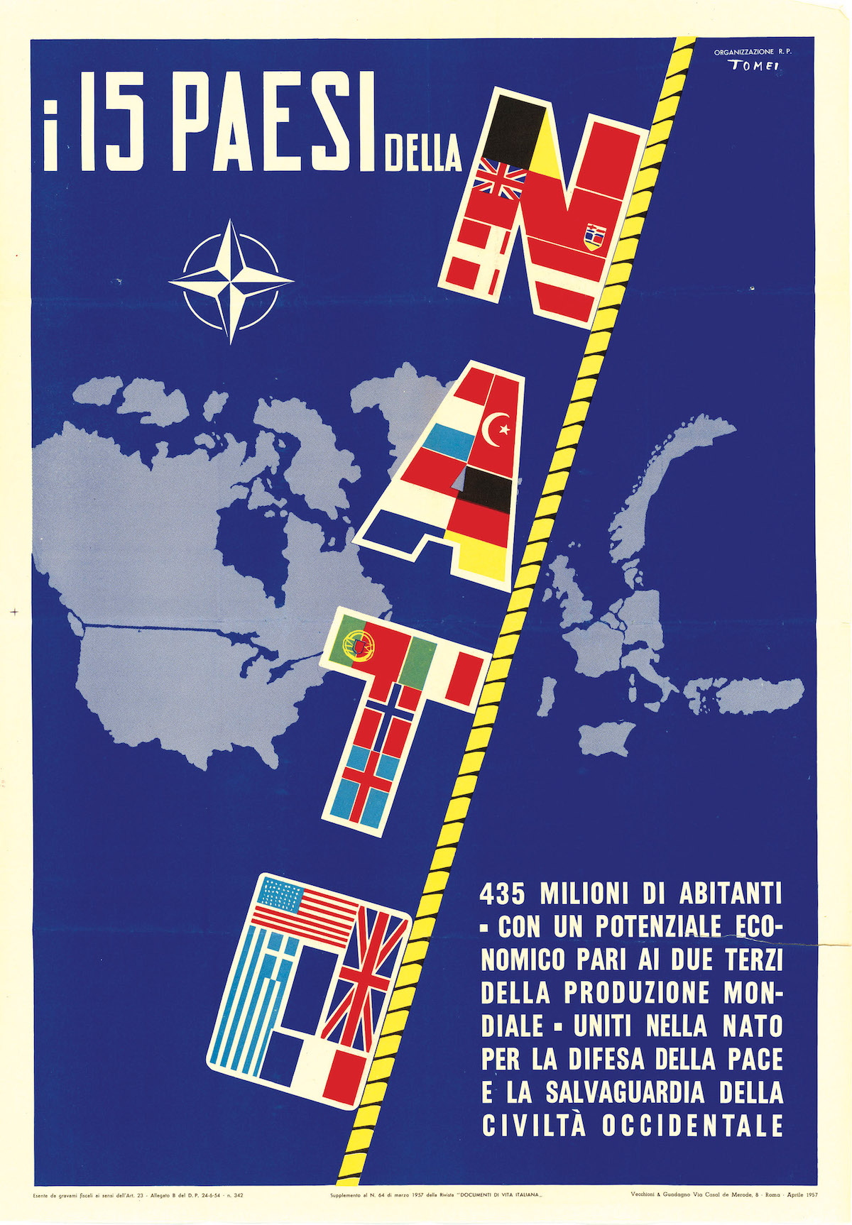 Italian poster for NATO, 1957. NARA. Public Domain.