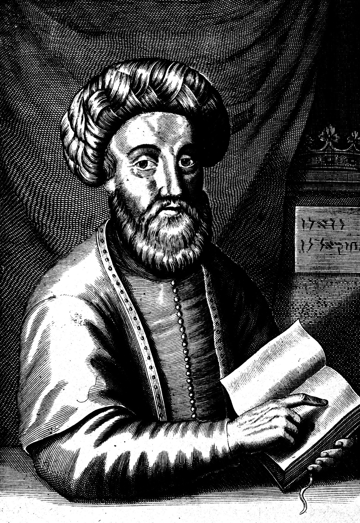 Sabbatai Sevi, engraving from a 17th-century etching, from Brockhaus and Efron Jewish Encyclopedia, 1910-13. Public Domain.
