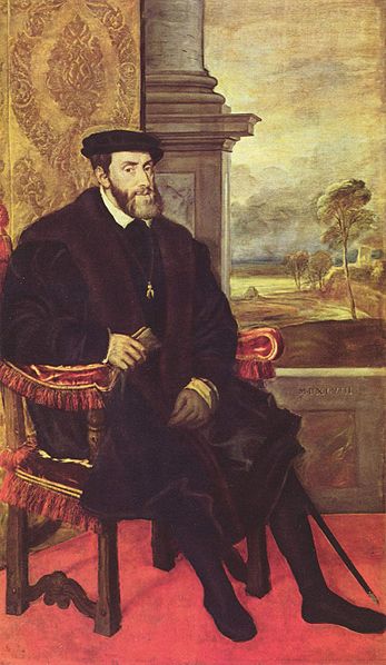 Portrait of Charles V in 1548