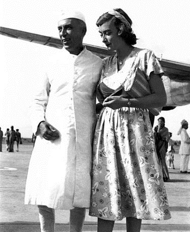 Nehru with Pamela Mountbatten