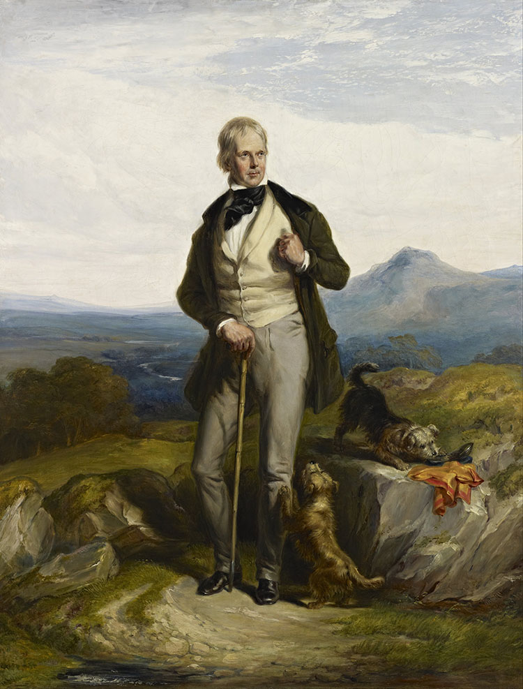 Old Romantic: Sir Walter Scott by Sir William Allan, 1844.