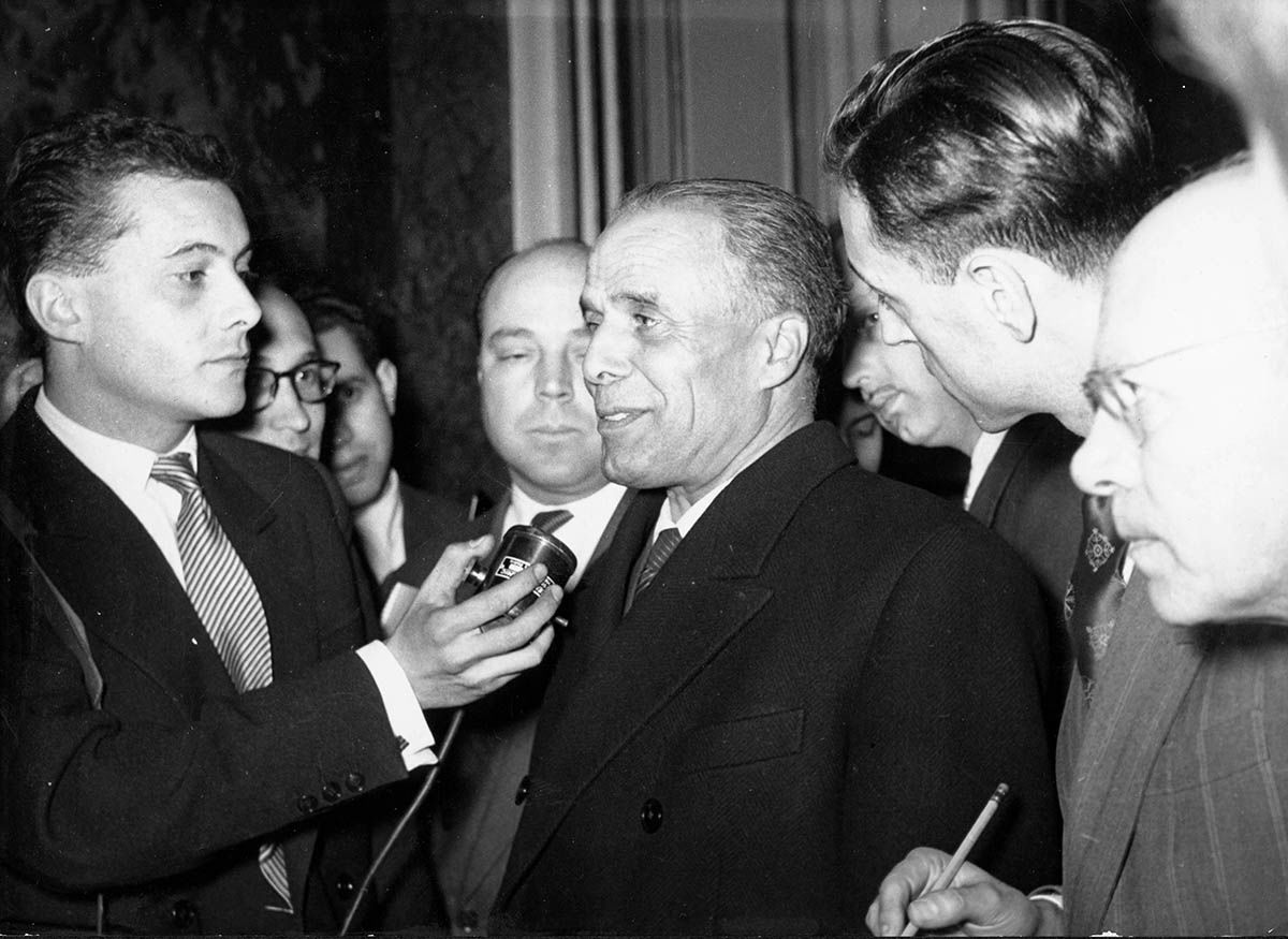 Soldier of the night: Tunisia's first president Habib Bourguiba, 22 April 1955. Soldier of the night: Tunisia's first president Habib Bourguiba, 22 April 1955.