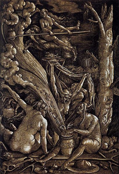 Witches by Hans Baldung Grien, 1510