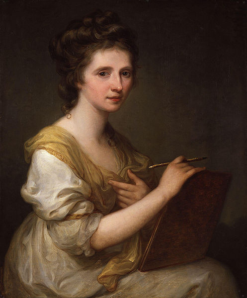 Angelica Kauffmann's self-portrait, c.1770-75