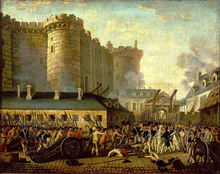 The storming of the Bastille, 14 July 1789