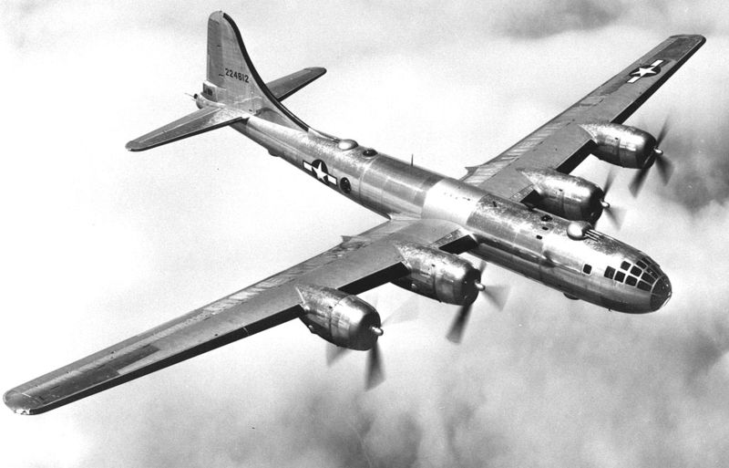'The Superfortress': giant four-engined B-29s were used by the US Air Force to bomb Japanese cities