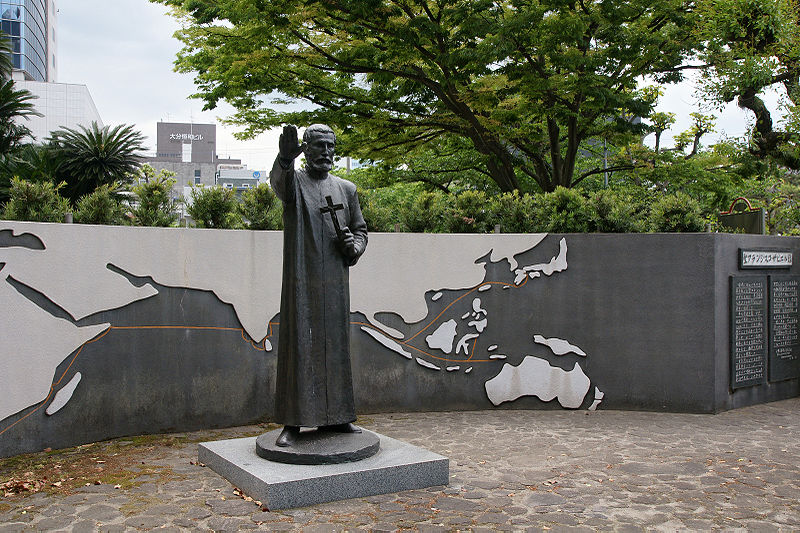 Statue of St Francis Xavier, Oita, Oita Prefecture, Japan 