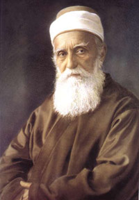 Abdu'l-Baha, son of Baha'u'llah and world leader of the Baha'i community from 1892 to 1921