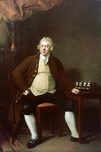 Joseph Wright of Derby's portrait of Sir Richard Arkwright
