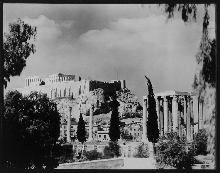 Acropolis with Parthenon, Athens, Greece, 1956.
