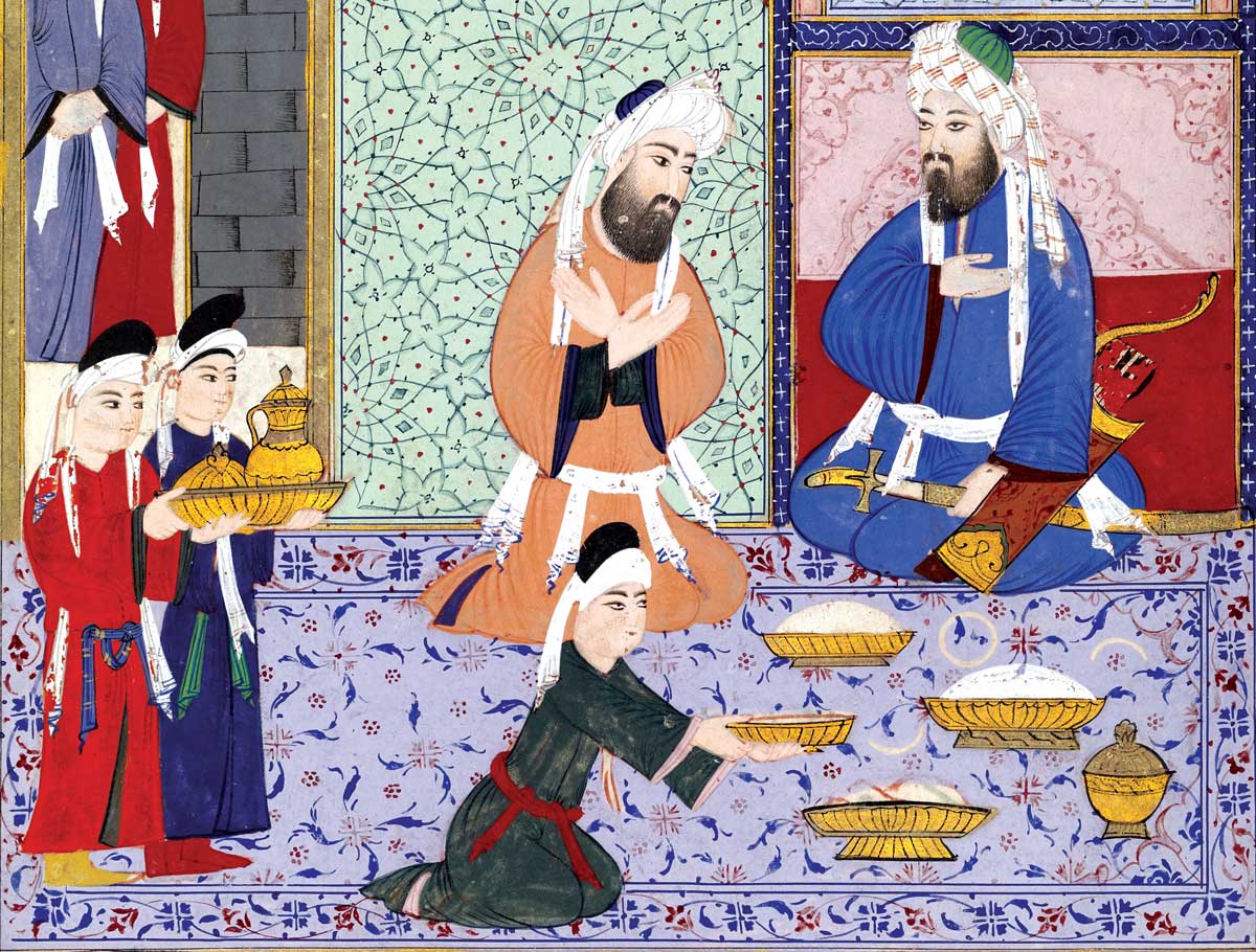 A scene of feasting, c.1594, Ottoman Empire © Museum of Fine Arts, Houston, Texas/Bridgeman Images