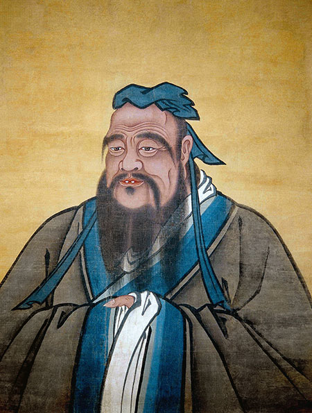 Portrait of K’ung Fu-tzu (Latinised to Confucius). Copyright Bridgeman Images