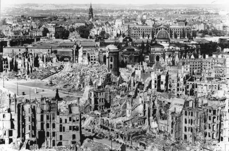Dresden after the bombing raid