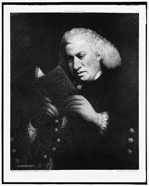 Portrait of Dr Samuel Johnson by Sir Joshua Reynolds (Detroit Publishing Company Photograph Collection)