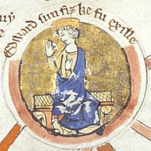 Edward the Exile, from a pedigree of Edmund Ironside in 13th century manuscript
