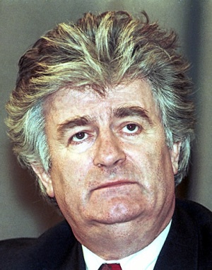 Radovan Karadžić in Moscow on 3 March 1994. Mikhail Evstafiev.
