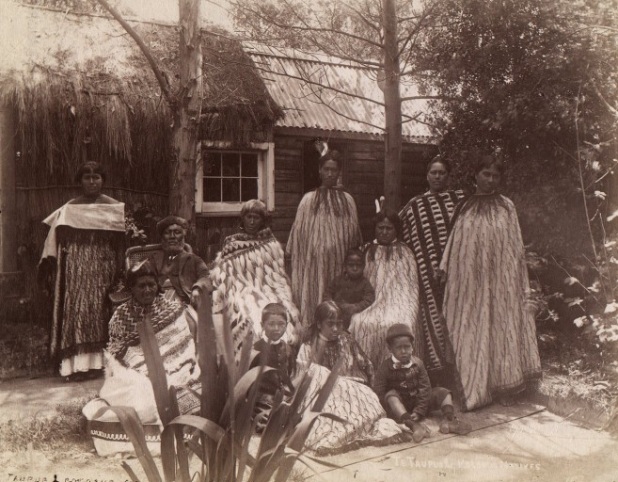 Māori family from Rotorua in the 1880s