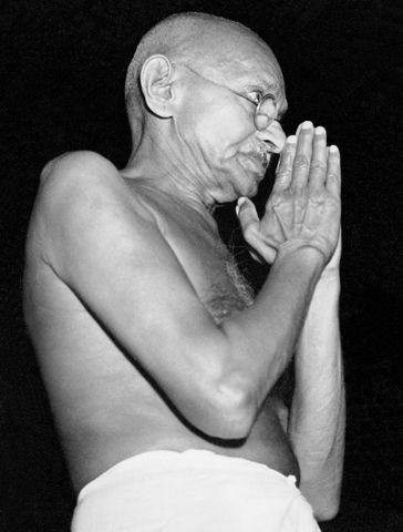mahatma gandhi speaking