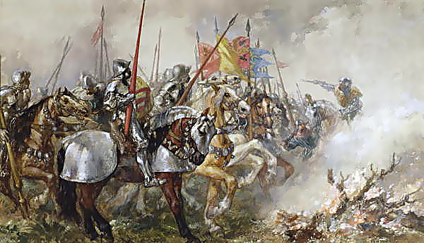 King Henry V at the Battle of Agincourt, 1415, by John Gilbert