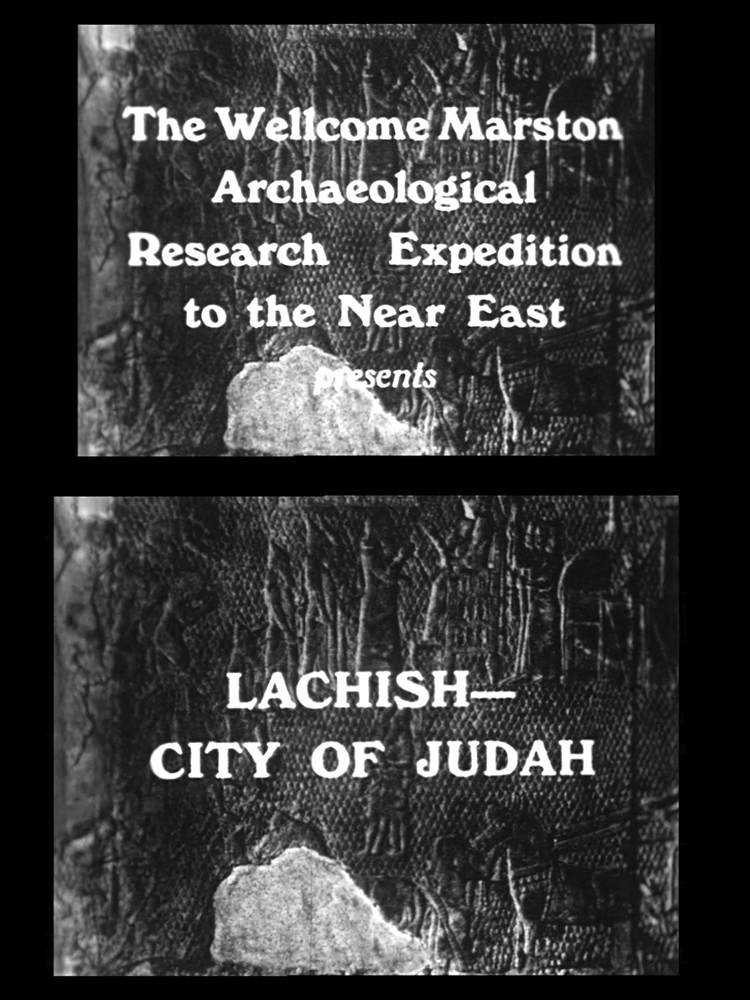 Still showing the opening titles of Lachish – City of Judah. Courtesy UCL Institute of Archaeology.