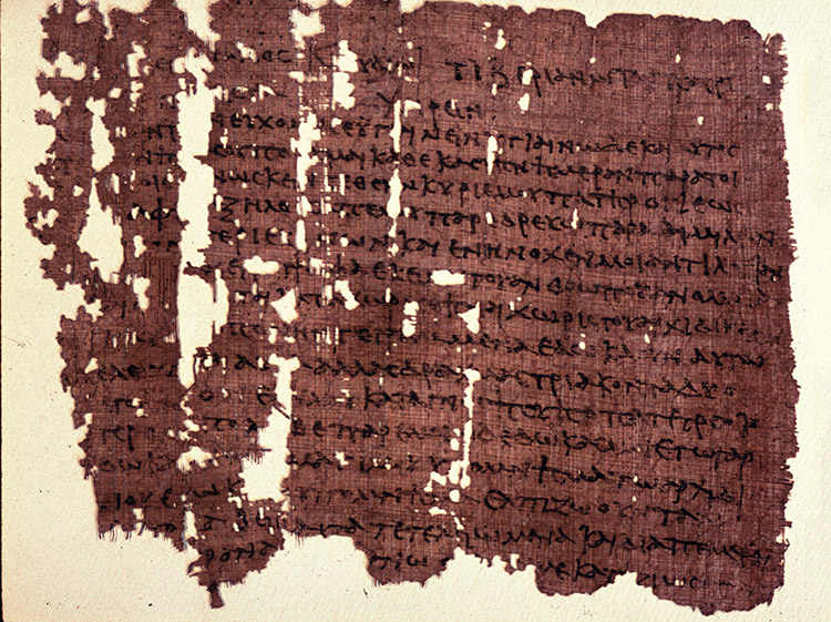 A letter from the  soldier Claudius Terentianus to his father, early second century.