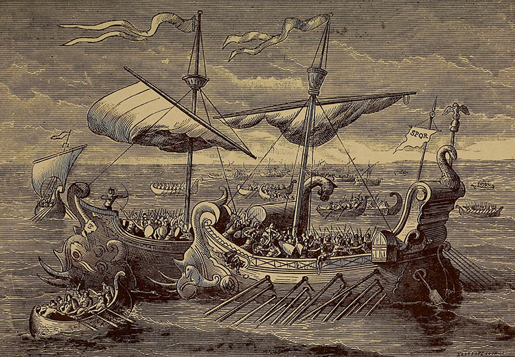 The Battle of Actium, Edward Shippen, 1883. 