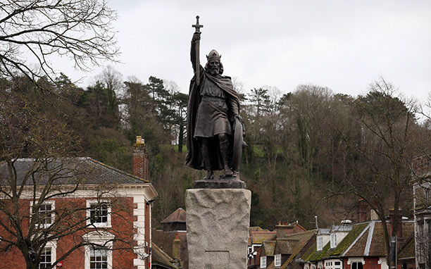 Statue of Alfred the Great in Winchester. Getty/Matt Cardy