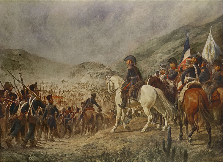 The Battle of Chacabuco by Pedro Subercaseux, 19th century.