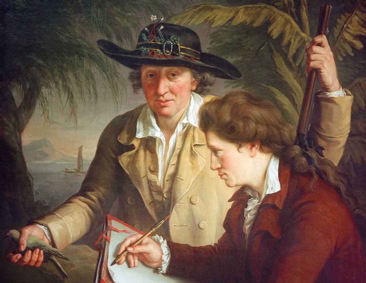 Johann and Georg Forster in Tahiti (detail), by John Francis Rigaud, c.1780 © akg-images.