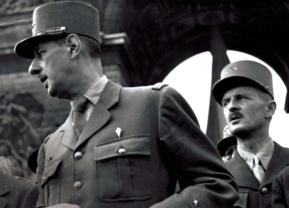 Charles de Gaulle and Philippe Leclerc during the Liberation of Paris, 1944 © Getty Images