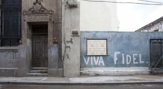 A mural for Fidel in Old Havana, Cuba (Library of Congress)