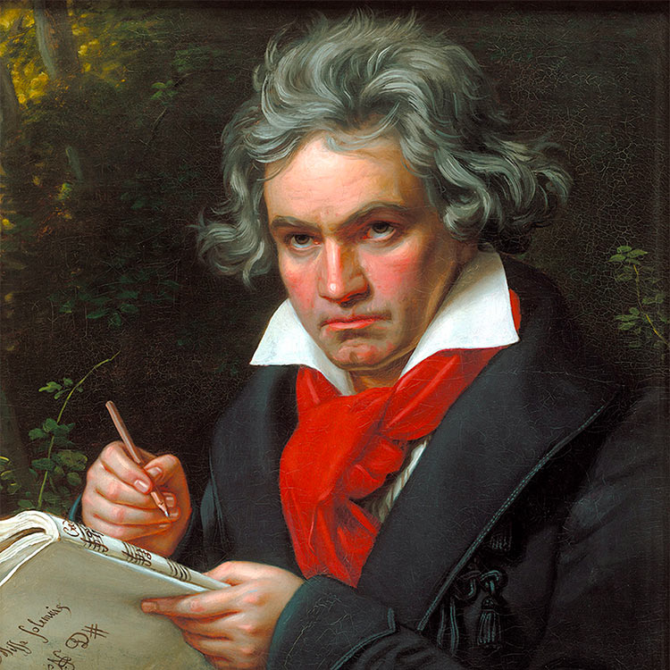 Portrait of Ludwig van Beethoven by Joseph Karl Stieler, 1820
