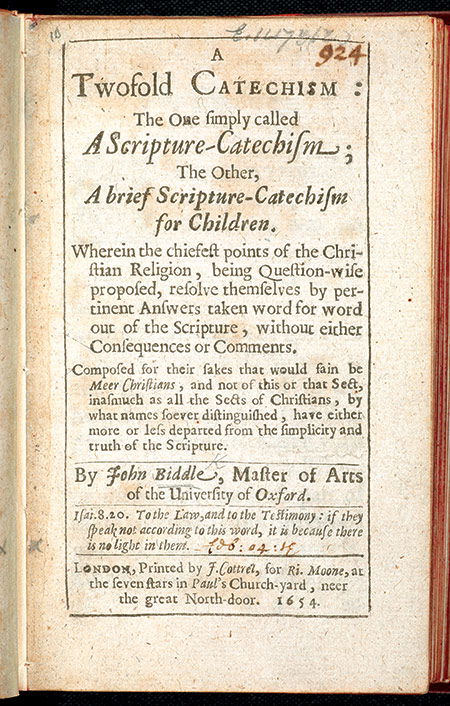 a twofold catechism biddle pdf
