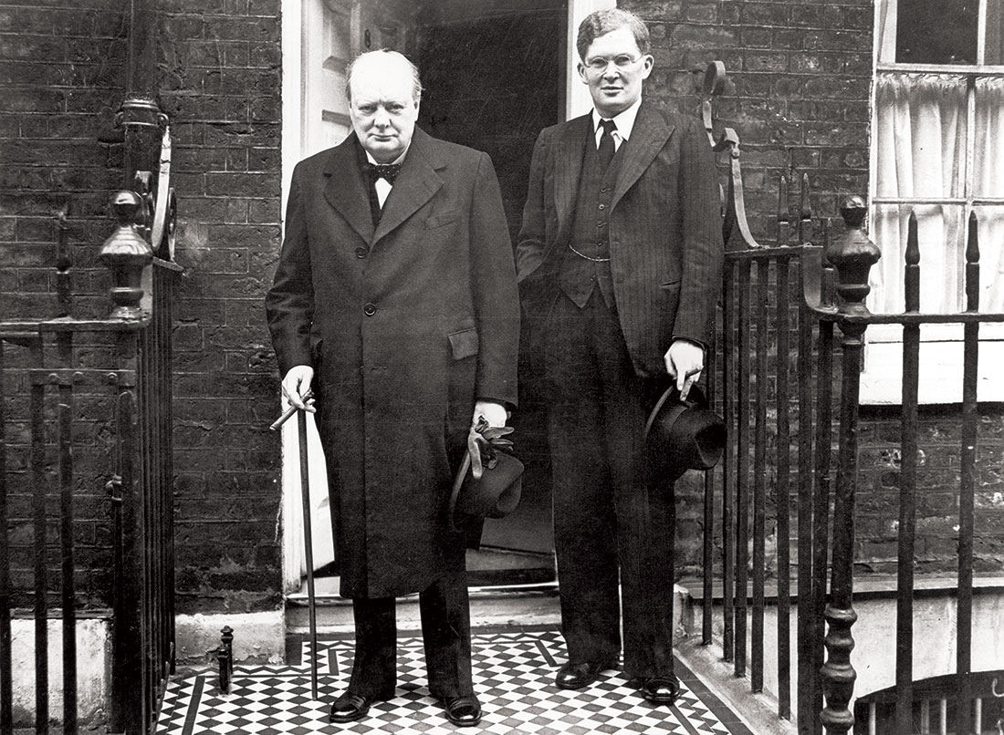 Brendan Bracken alongside Winston Churchill, April 1939.