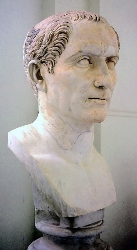 Bust of Gaius Julius Caesar in the National Archaeological Museum of Naples. Taken by Andreas Wahra in March 1997