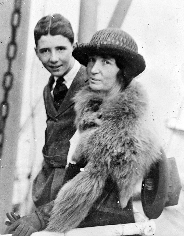 Woman Rebel: Sanger and her eldest son, Stuart, in Japan, 1922.