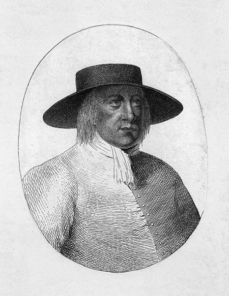 George Fox in a contemporary engraving