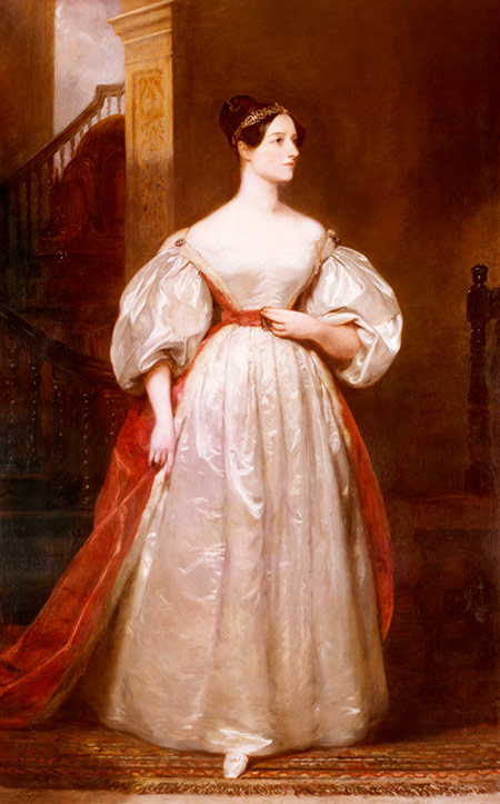 Computer love: Ada Lovelace, by Margaret Sarah Carpenter, 1835.