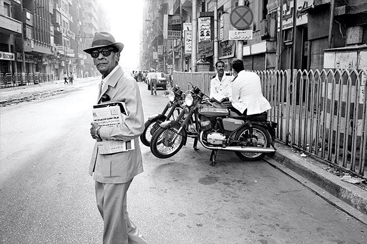 Moral quandary: Naguib Mahfouz in Cairo, 1989.