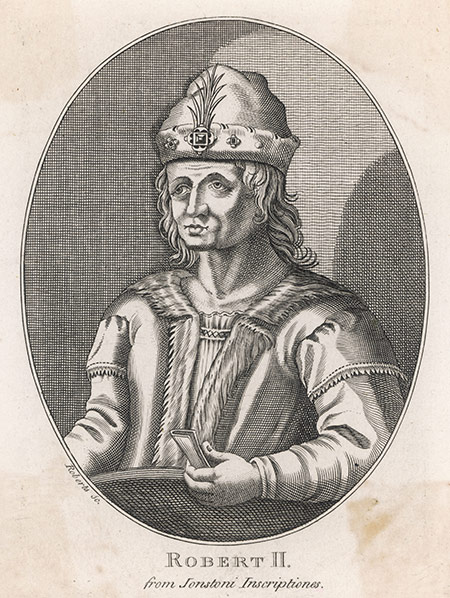 Stewart steward: Robert II in a 16th-century engraving