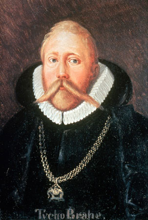 Tycho Brahe con la Orden del Elefante