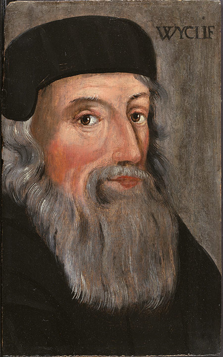 Morning Star of the Reformation: John Wycliffe in a 16th-century portrait.