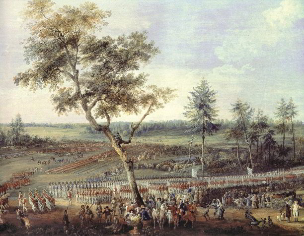 'The Siege of Yorktown, September 30th to October 19th, 1781', by Louis Nicholas van Blarenberghe. Art Archive/Dagli Orti/Musee du Chateau de Versailles.